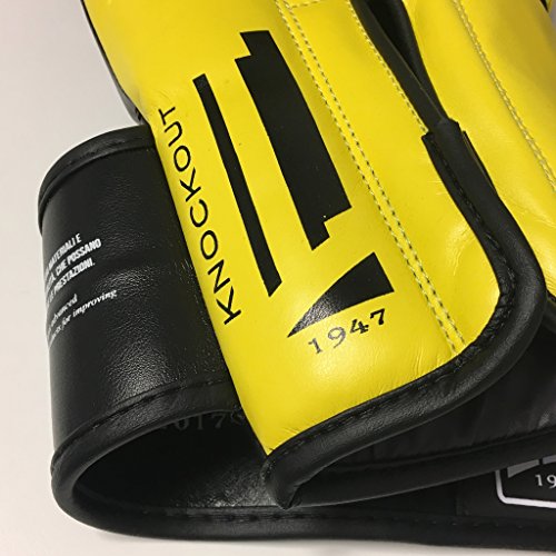 LEONE 1947 – Knockout, Guantes Boxeo Unisex de Adulto, Unisex Adulto, Knockout, Amarillo