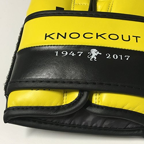 LEONE 1947 – Knockout, Guantes Boxeo Unisex de Adulto, Unisex Adulto, Knockout, Amarillo