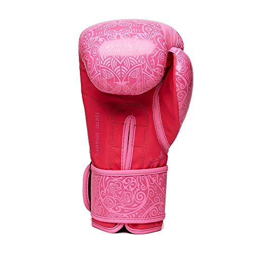 Leone 1947 Maori - Guantes de Boxeo Unisex, Color Rosa, 10 oz M Leone 1947 Maori - Guantes de Boxeo Unisex, Color Rosa, 10 oz M