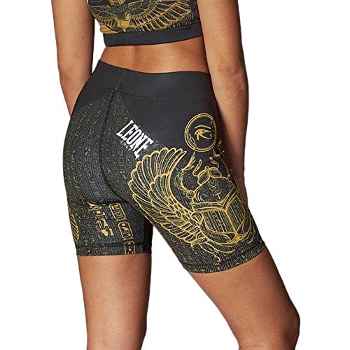 Leone 1947 MMA Compression - Pantalón Corto para Mujer, Mujer, AB580, Negro, M