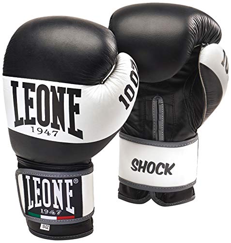 LEONE 1947 Shock Guantes de Boxeo, Unisex Adulto, Shock, Negro