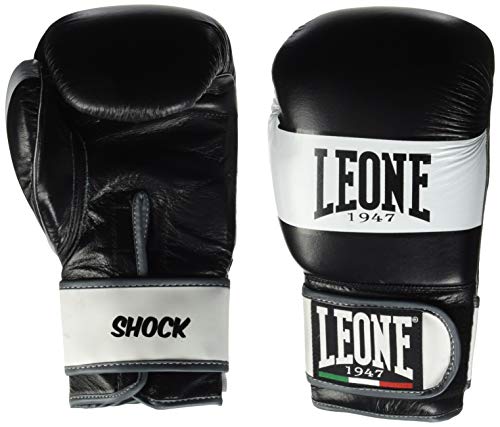 LEONE 1947 Shock Guantes de Boxeo, Unisex Adulto, Shock, Negro LEONE 1947 Shock Guantes de Boxeo, Unisex Adulto, Shock, Negro