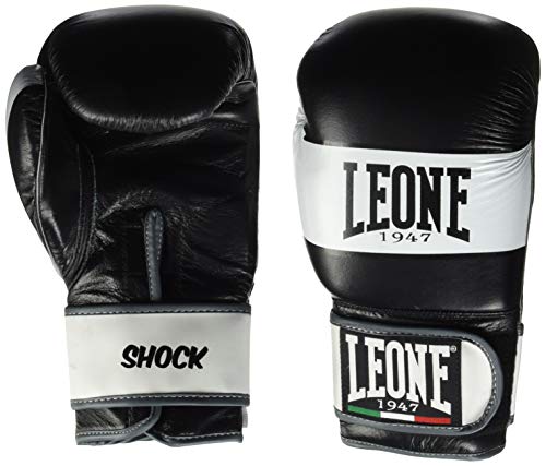 LEONE 1947 Shock Guantes de Boxeo, Unisex Adulto, Shock, Negro