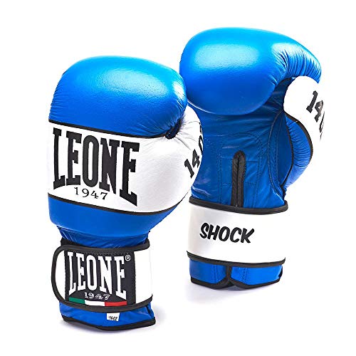LEONE 1947 Shock Guantes de Boxeo, Unisex Adulto, Shock, Turquesa LEONE 1947 Shock Guantes de Boxeo, Unisex Adulto, Shock, Turquesa