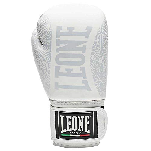 Leone 1963 Maori - Guantes de Boxeo Maori, Unisex, para Adulto, Blanco, 14 oz