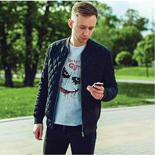 lepni.me Camiseta de Manga Larga para Hombre IR al Gimnasio Asustado Cara de Payaso (Medium Blanco Multicolor) lepni.me Camiseta de Manga Larga para Hombre IR al Gimnasio Asustado Cara de Payaso (Medium Blanco Multicolor)