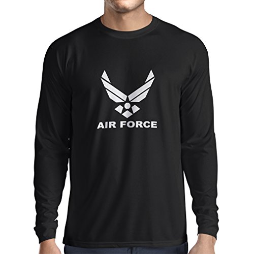 lepni.me Camiseta de Manga Larga para Hombre United States Air Force (USAF) - U. S. Army, USA Armed Forces (Medium Negro Blanco) lepni.me Camiseta de Manga Larga para Hombre United States Air Force (USAF) - U. S. Army, USA Armed Forces (Medium Negro Blanco)