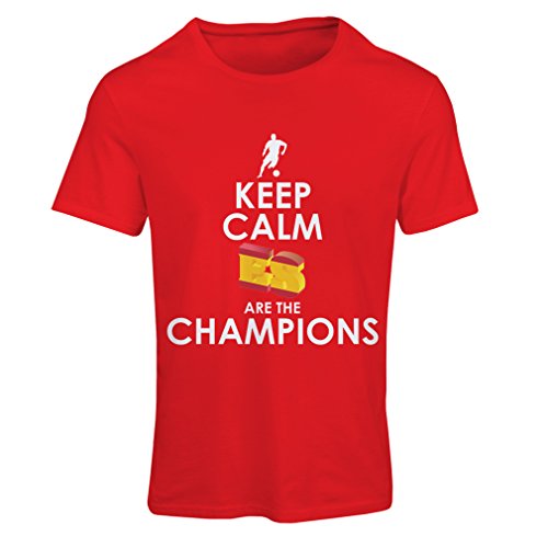 lepni.me Camiseta Mujer Españoles Son los campeones, Campeonato de Rusia 2018, Copa del Mundo - Equipo del fútbol de Camisa del admirador de España (X-Large Rojo Multicolor) lepni.me Camiseta Mujer Españoles Son los campeones, Campeonato de Rusia 2018, Copa del Mundo - Equipo del fútbol de Camisa del admirador de España (X-Large Rojo Multicolor)