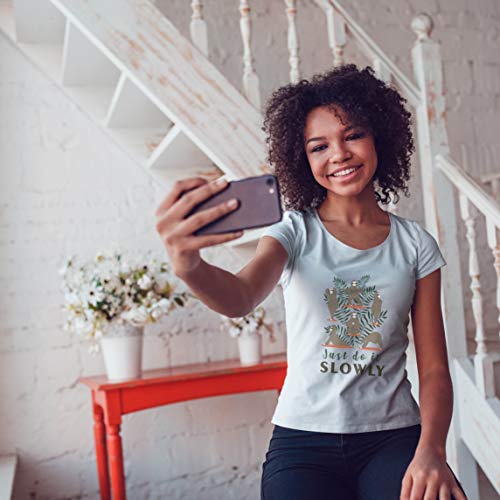 lepni.me Camiseta Mujer Hazlo despacio Perezoso Perezoso Yoga Poses Cita Divertida (Medium Rojo Multicolor) lepni.me Camiseta Mujer Hazlo despacio Perezoso Perezoso Yoga Poses Cita Divertida (Medium Rojo Multicolor)