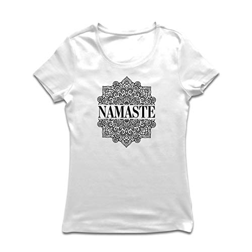 lepni.me Camiseta Mujer Meditación Yoga Namaste Mandala Zen Regalo Espiritual para Yogui (Large Blanco Multicolor) lepni.me Camiseta Mujer Meditación Yoga Namaste Mandala Zen Regalo Espiritual para Yogui (Large Blanco Multicolor)
