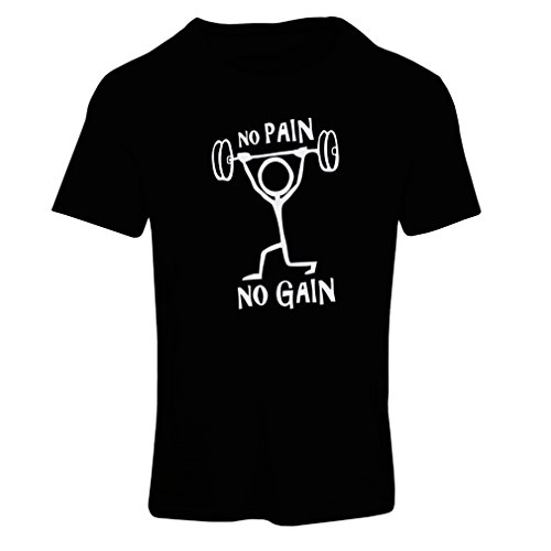 lepni.me Camiseta Mujer No Hay Dolor No Hay Ganancia Citas Motivacionales Gimnasio Entrenamiento (X-Large Negro Fluorescente)