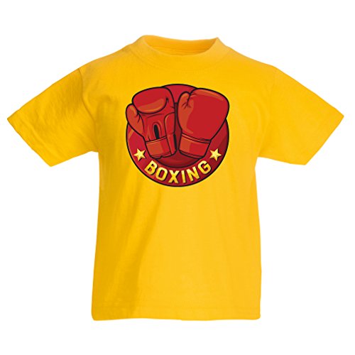 lepni.me Camiseta para Niño/Niña Boxeo - MMA, Kickboxing, Guantes de la Caja (1-2 Years Amarillo Multicolor) lepni.me Camiseta para Niño/Niña Boxeo - MMA, Kickboxing, Guantes de la Caja (1-2 Years Amarillo Multicolor)