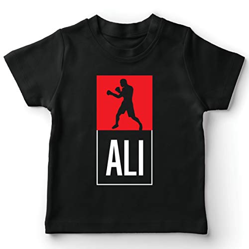 lepni.me Camiseta para Niños Equipo de Entrenamiento Combate De Boxeo Ropa de Ejercicio y Fitness (7-8 Years Negro Multicolor)