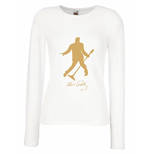 lepni.me Camisetas de Manga Larga para Mujer Me Encanta el King of Rock and Roll, 50s, 60s, 70s, Music Fan (Large Blanco Oro) lepni.me Camisetas de Manga Larga para Mujer Me Encanta el King of Rock and Roll, 50s, 60s, 70s, Music Fan (Large Blanco Oro)