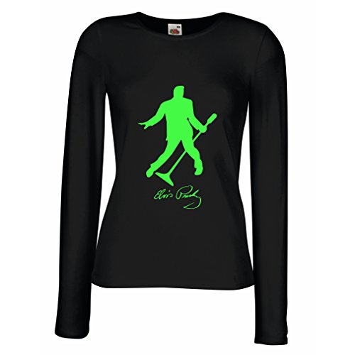 lepni.me Camisetas de Manga Larga para Mujer Me Encanta el King of Rock and Roll, 50s, 60s, 70s, Music Fan (X-Large Negro Verde) lepni.me Camisetas de Manga Larga para Mujer Me Encanta el King of Rock and Roll, 50s, 60s, 70s, Music Fan (X-Large Negro Verde)