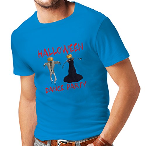 lepni.me Camisetas Hombre Disfraces Fiesta de Danza de Halloween Eventos Traje Ideas (X-Large Azul Multicolor)