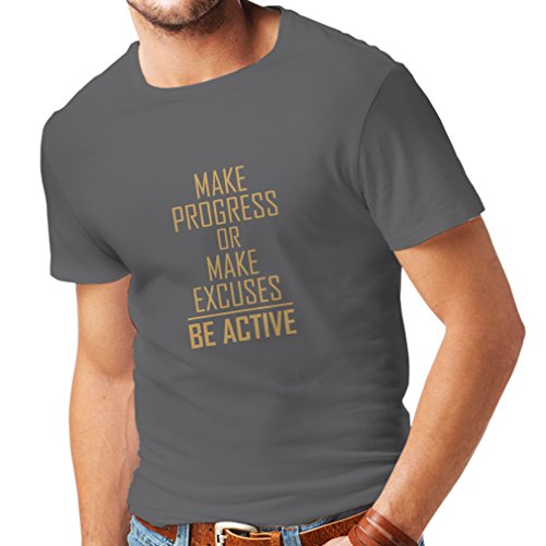 lepni.me Camisetas Hombre Sea Activo - viviendo sin Excusas - motivacion - Citas diarias Inspiradoras para el éxito (XX-Large Grafito Oro) lepni.me Camisetas Hombre Sea Activo - viviendo sin Excusas - motivacion - Citas diarias Inspiradoras para el éxito (XX-Large Grafito Oro)