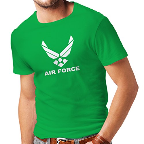 lepni.me Camisetas Hombre United States Air Force (USAF) - U. S. Army, USA Armed Forces (XXX-Large Verde Blanco)