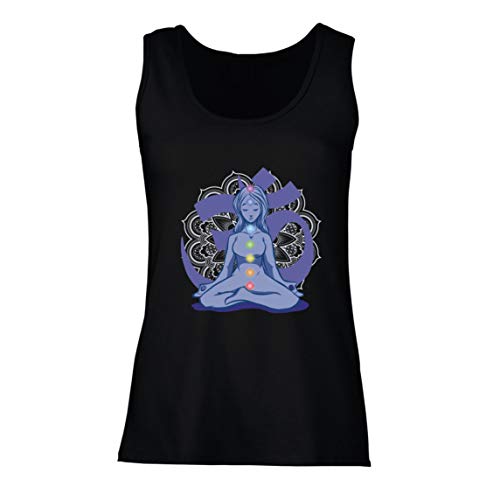 lepni.me Camisetas sin Mangas para Mujer Yoga Meditación Namasté Asana Mandala Mente Cuerpo Alma (Small Negro Multicolor) lepni.me Camisetas sin Mangas para Mujer Yoga Meditación Namasté Asana Mandala Mente Cuerpo Alma (Small Negro Multicolor)