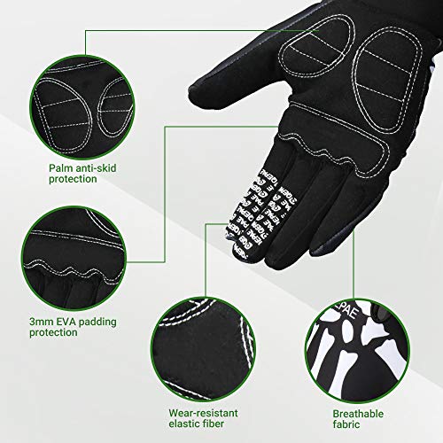LERWAY Guantes de Ciclismo Antideslizante de Dedo Completo MTB Bicicleta Moto Accesorios Guantes para Deportes al Aire Libre Monstruo Guantes de Esqueleto Creativo (L) LERWAY Guantes de Ciclismo Antideslizante de Dedo Completo MTB Bicicleta Moto Accesorios Guantes para Deportes al Aire Libre Monstruo Guantes de Esqueleto Creativo (L)
