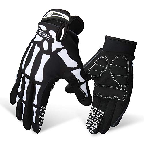 LERWAY Guantes de Ciclismo Antideslizante de Dedo Completo MTB Bicicleta Moto Accesorios Guantes para Deportes al Aire Libre Monstruo Guantes de Esqueleto Creativo (L) LERWAY Guantes de Ciclismo Antideslizante de Dedo Completo MTB Bicicleta Moto Accesorios Guantes para Deportes al Aire Libre Monstruo Guantes de Esqueleto Creativo (L)