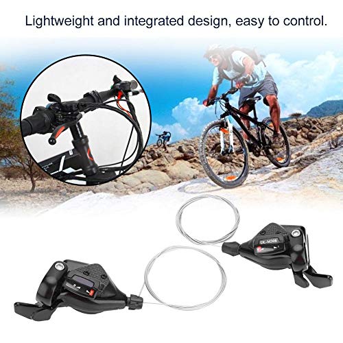 Leva Cambio Bici, Carrera Gear Shifter, Cambios para Bicicleta, 1 Par de Velocidades Triples de Cambios de Marcha de Bicicleta Cambios de Izquierda/Derecha para Sistema de Control de Velocidad