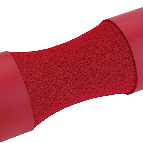 Levantamiento de Pesas Barbell Pad Squat Pad Fitness Hombro Cuello Almohadilla de Espuma Protectora Barbell Pad(Rojo)