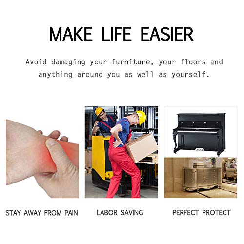 Levantamiento y Correas Móviles, ULIFEME Correas Levantar Transporte Muebles Capacidad de Rodamiento 360kg, Sistema de Elevamiento y Movimiento para 2 Personas y Objetos Pesados, Brazo o Hombro, Negro Levantamiento y Correas Móviles, ULIFEME Correas Levantar Transporte Muebles Capacidad de Rodamiento 360kg, Sistema de Elevamiento y Movimiento para 2 Personas y Objetos Pesados, Brazo o Hombro, Negro
