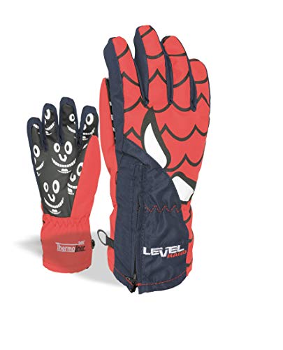 Level Lucky Gloves - Guantes infantil, Multicolor (Blue/Red), talla del fabricante: 2