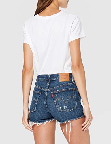 Levi's 501 High Rise Short Pantalones Cortos, Silver Lake, 25W para Mujer