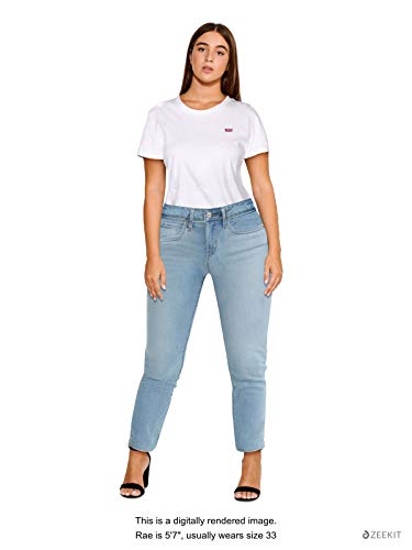 Levi's 711 Skinny Jeans Vaqueros, Sidetracked, 33W Largo para Mujer