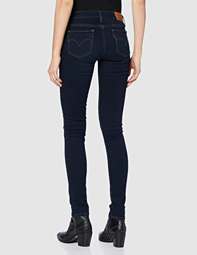 Levi's 711 Skinny Modello Aderente a Gamba Stretta, Effetto Modellante e Push Up su Fianchi, Cosce e Glutei, London Attitude, 25W / 32L Donna