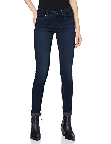 Levi's 711 Skinny Modello Aderente a Gamba Stretta, Effetto Modellante e Push Up su Fianchi, Cosce e Glutei, London Attitude, 25W / 32L Donna