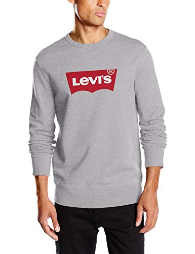 Levi's Graphic B Sudadera, Add Crew T2 Hm Midtone Heather Grey, XL para Hombre Levi's Graphic B Sudadera, Add Crew T2 Hm Midtone Heather Grey, XL para Hombre