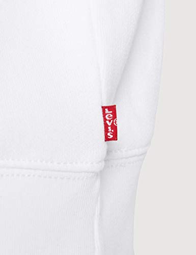 Levi's Graphic Sport Cappuccio, Housemark Hoodie White, S Donna