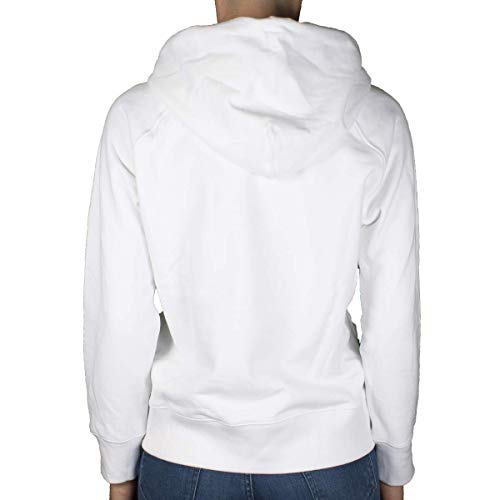 Levi's Graphic Sport Cappuccio, Housemark Hoodie White, S Donna