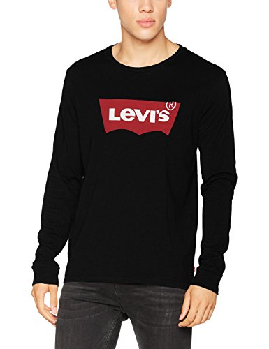 Levi's Graphic tee B Camiseta, Hm LS Better Black, L para Hombre