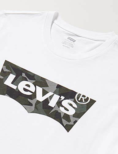 Levi's Housemark Graphic tee Camiseta, White (Ssnl Hm Camo White 0249), Large para Hombre Levi's Housemark Graphic tee Camiseta, White (Ssnl Hm Camo White 0249), Large para Hombre
