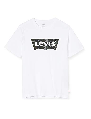 Levi's Housemark Graphic tee Camiseta, White (Ssnl Hm Camo White 0249), Large para Hombre