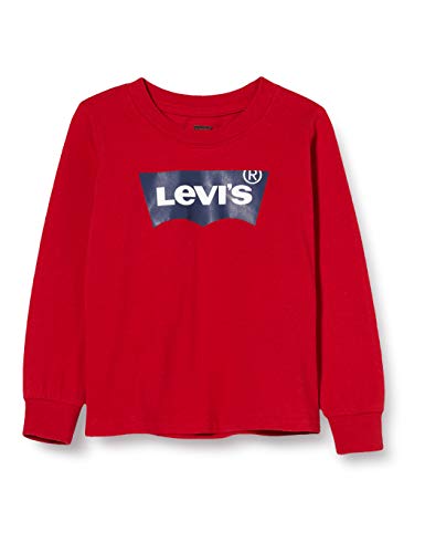 Levi's Kids Lvb L/S Batwing Tee Camiseta de manga larga Levis Red para Bebé-Niños