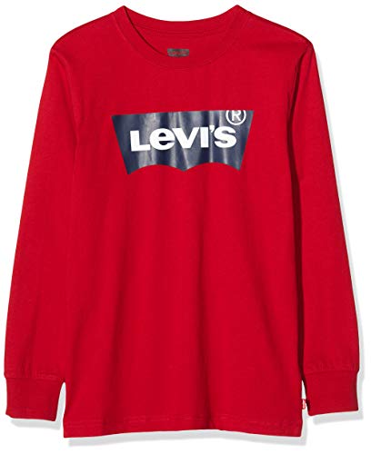 Levi's Kids Lvb L/S Batwing Tee Camiseta de manga larga Levis Red para Niños