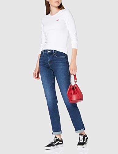 Levi's LS Baby tee Camiseta, White +, M para Mujer Levi's LS Baby tee Camiseta, White +, M para Mujer
