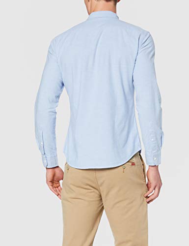 Levi's LS Battery Hm Shirt Slim Camisa, Blue (Allure 0005), X-Large para Hombre