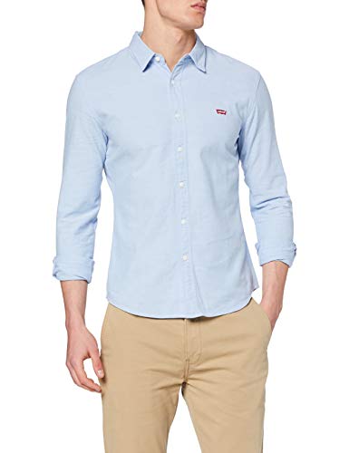Levi's LS Battery Hm Shirt Slim Camisa, Blue (Allure 0005), X-Large para Hombre