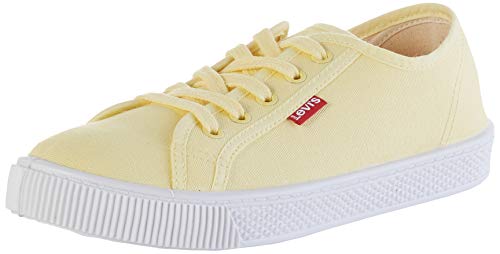 Levi's Malibu Beach S, Zapatillas Mujer, Amarillo (Pastel Yellow 70), 36 EU