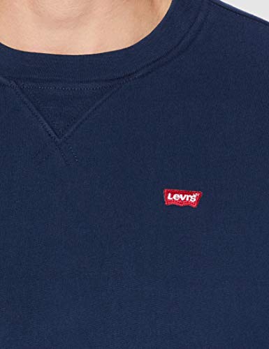 Levi's New Original Crew Sudadera, Dress Blues, M para Hombre Levi's New Original Crew Sudadera, Dress Blues, M para Hombre
