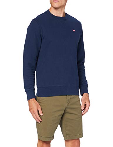 Levi's New Original Crew Sudadera, Dress Blues, M para Hombre Levi's New Original Crew Sudadera, Dress Blues, M para Hombre