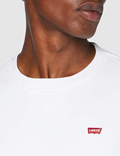 Levi's New Original Crew Sudadera, White, L para Hombre