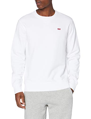 Levi's New Original Crew Sudadera, White, L para Hombre Levi's New Original Crew Sudadera, White, L para Hombre