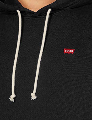 Levi's New Original Hoodie Sudadera con capucha, Mineral Black, L para Hombre